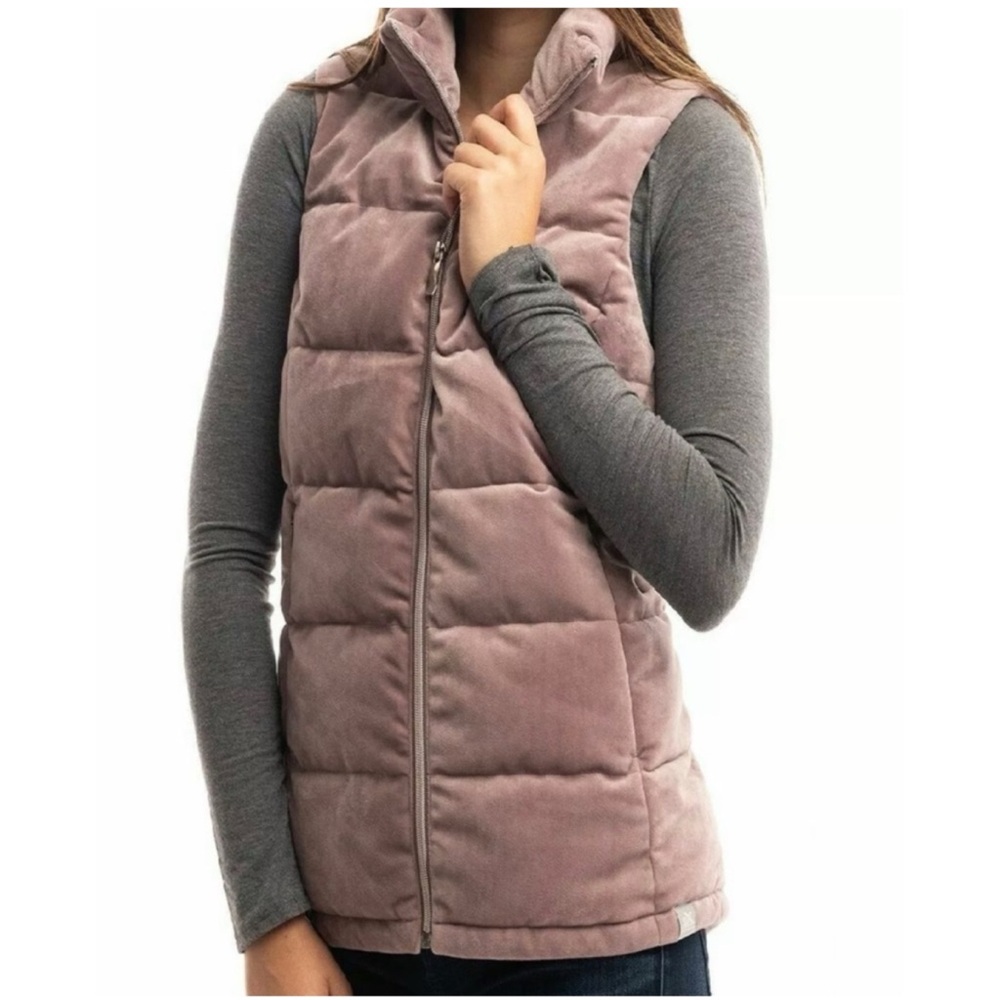 ZeroXposur women's velour pink ash puffer vest size small - Picture 1 of 7
